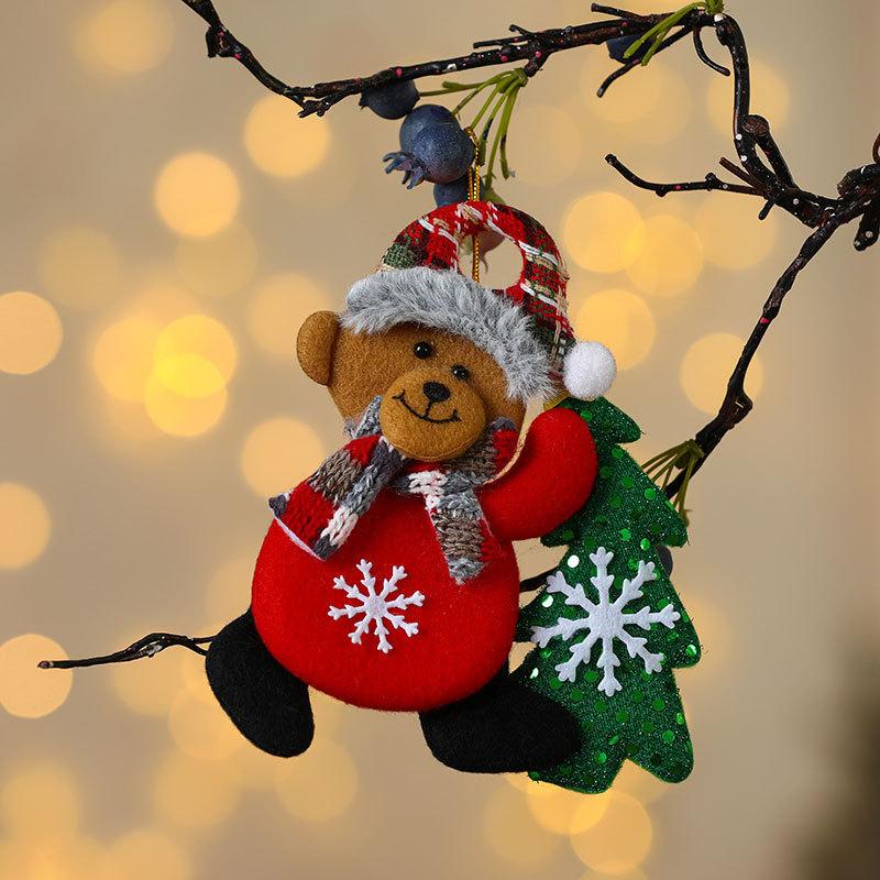 Christmas Fabric Ornaments Set - Plush Dolls, Tree Hangers & Gift Decor