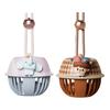 Hanger Fan Adjustable 3-Speed Wind Modes Portable Hanging Neck Small Fan Cartoon Elephant Design Circus Bells Shape Cooling