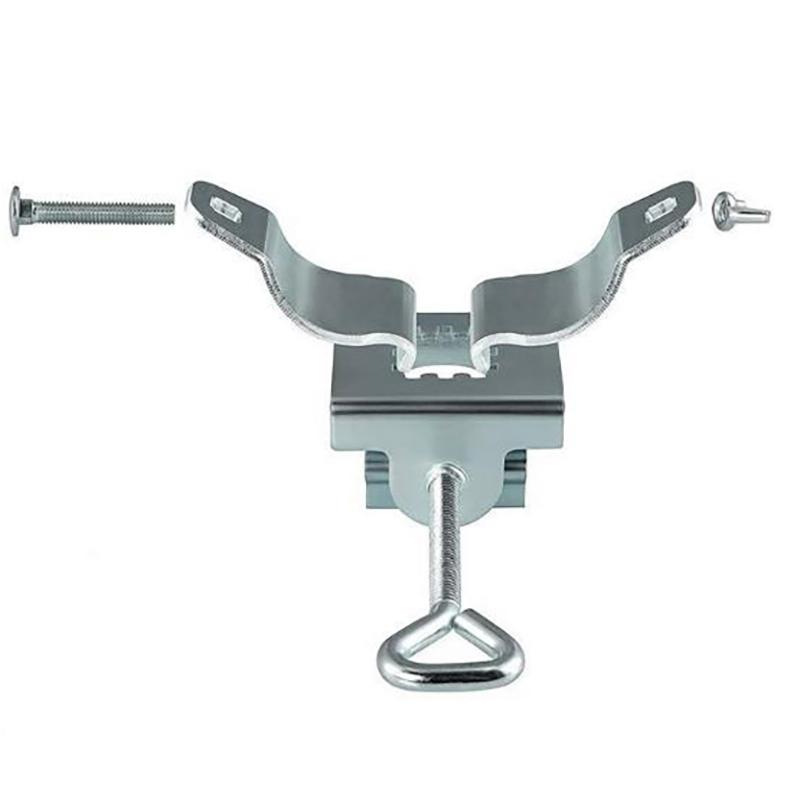 1Pc Courtyard Umbrella Stand Clamp Heavy Duty Metal Umbrella Holder Ajustable Outdoor Umbrella Base And Mount Chair Clamp