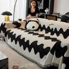 Chenille Sofa Cover Cloth Black and White Nordic Style High-Grade Sofa Cover Universal Cover Four Seasons Universal Non-Slip Full Cover Towel