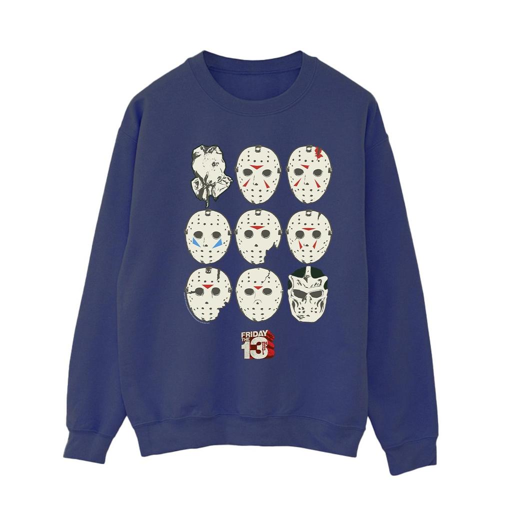 Friday The 13th Womens/Ladies Jason Masks Sweatshirt