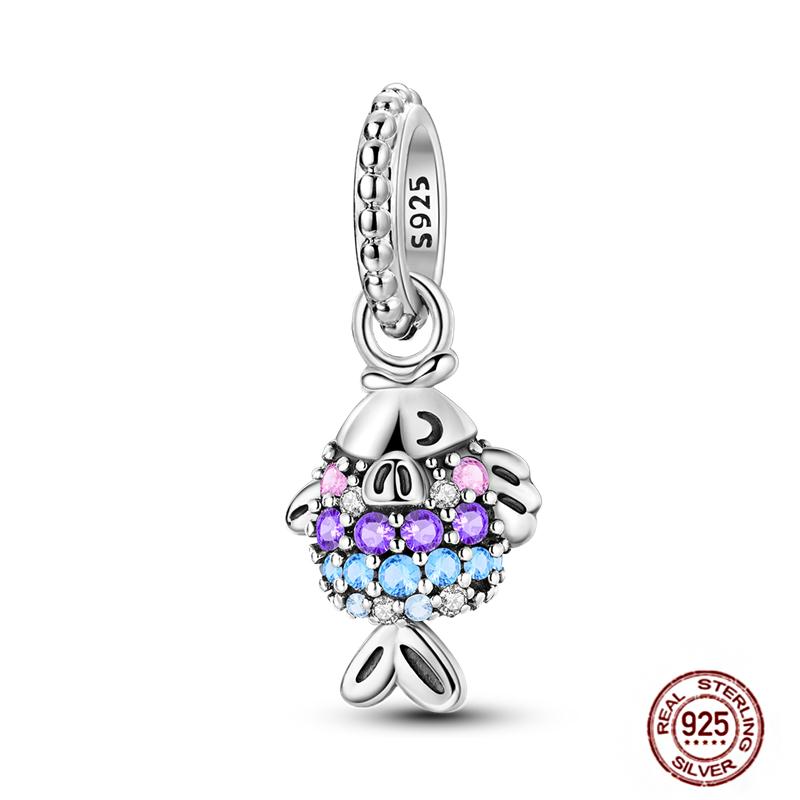 Ocean World Series Original Charms Copper Sea Turtle Octopus Dolphin Seahorse Beads Fits Bracelet Diy Jewelry Gift