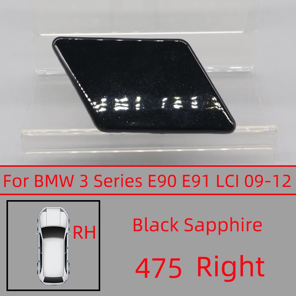 Headlight Washer Nozzle Cover For BMW 320 325 328 330 335 E90 E91 LCI 2009-2012 Sprayer Lid Cap Painted Washer Jet Cover Cap