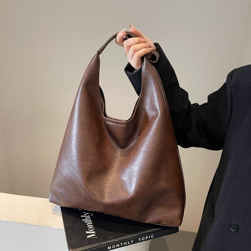 Shoulder Tote Bag 2025 New Retro College Style Large Capacity Bags