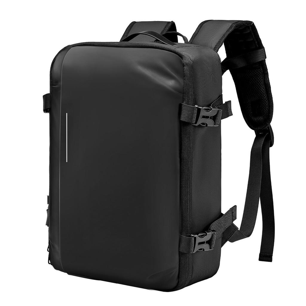 Vacuum Travel Backpack, 35L, Vacuum Seal Compression Travel Backpack with Air Pump, Multiple Pockets & Compartments, Water-Resistant Carry-On Suitcase