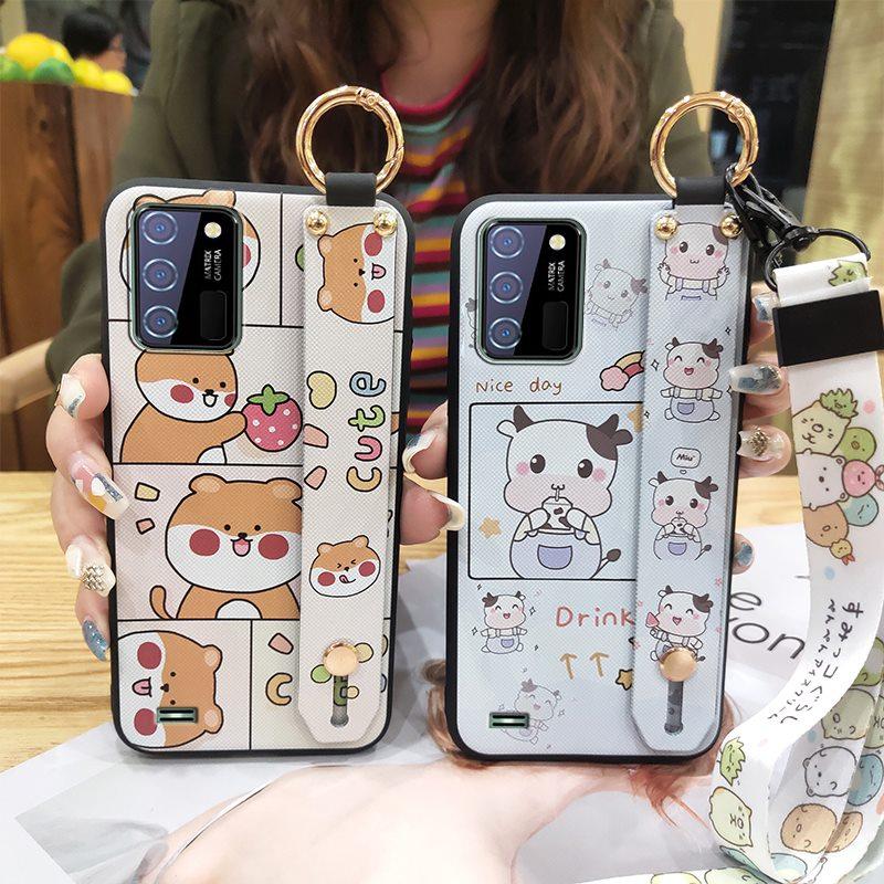 Shockproof Anti-dust Phone Case For Oukitel C25 Soft case Phone Holder Ring Anti-knock Waterproof Fashion Design Cute