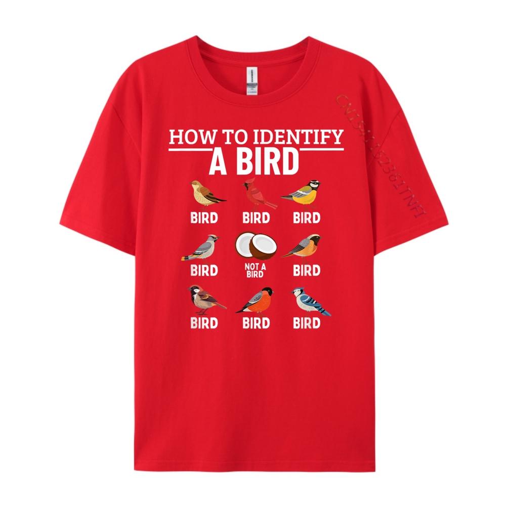 How To Identify A Bird Funny Bird Watching Brand T Shirt TShirt Tee Shirt  Hip Hop