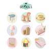 Wooden Dollhouse Kit Miniature Handicraft Doll House Assembly Model Parts Children Gift