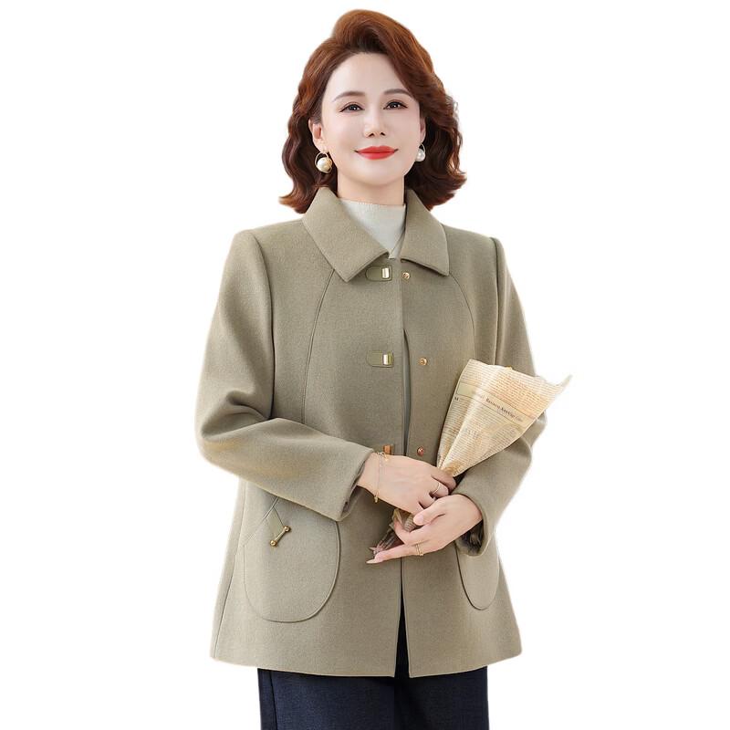 YUZHAOLIN Women's Autumn Winter Plus Size Wool Blend Coat