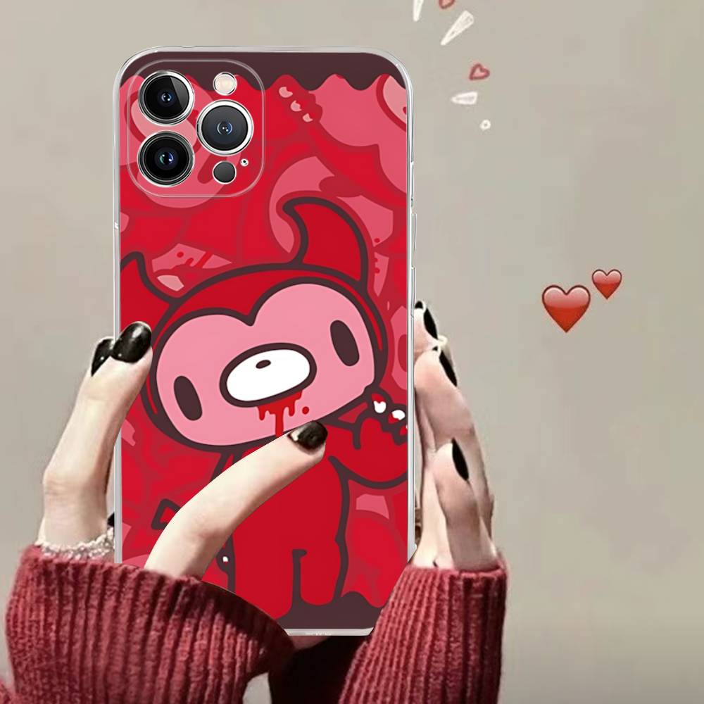 Popular Kawaii G-gloomyS Bears Transparent Phone Case For IPhone 17 Air 16 Pro Max 15 14 13 12 11Plus Shockproof Cover