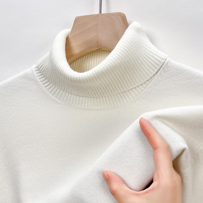 Herrenpullover mit halbem Rollkragen: Trendige Herbst/Winter Strickware im koreanischen Stil, Warme Oberbekleidung für Herren