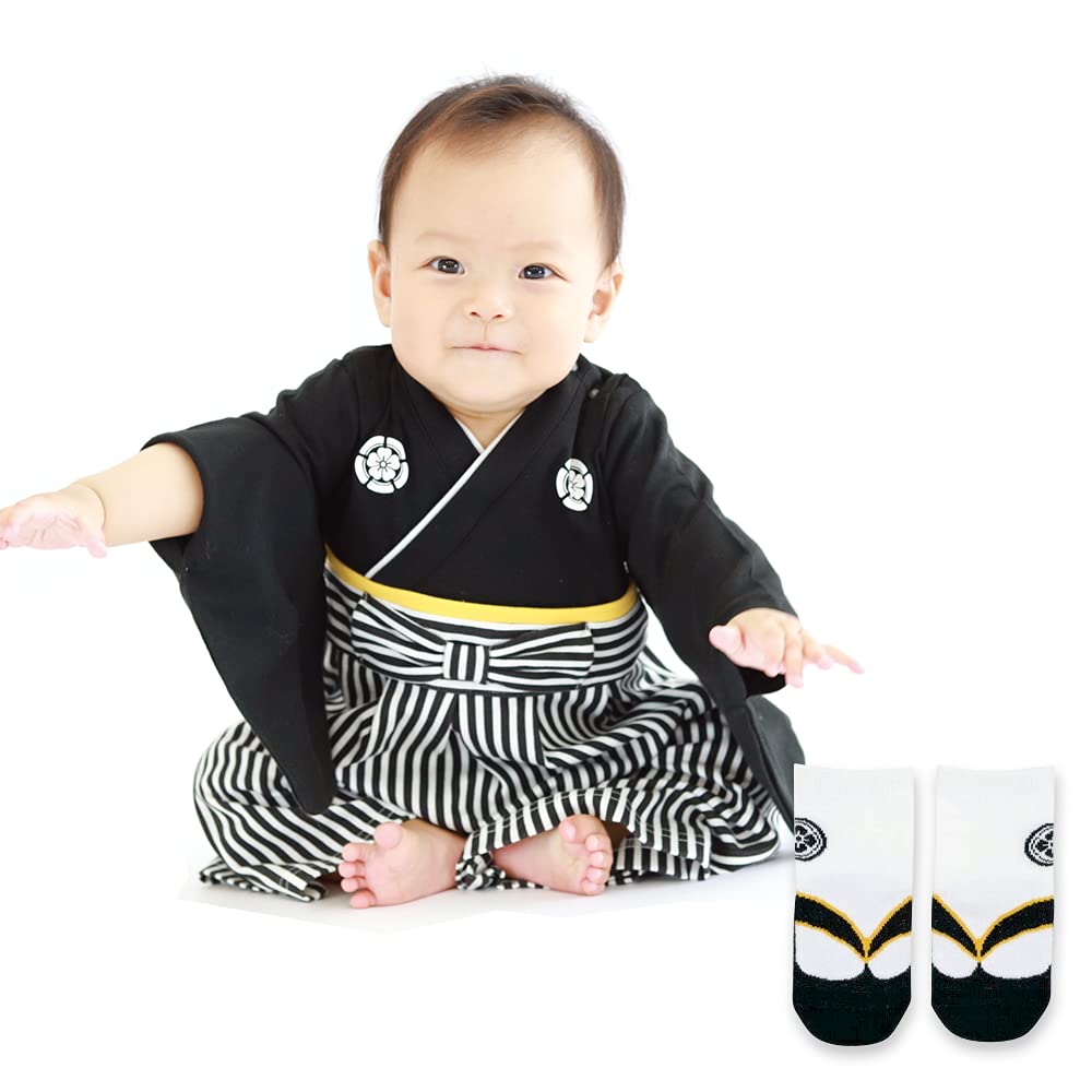 

Angelic Nina Hakama Romper, Black and White, RK Smooth (Black + Tabi Socks (12-14cm), Size 70)