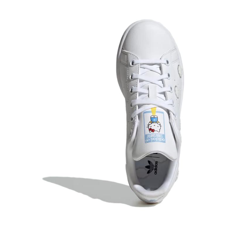adidas Hello Kitty x Stan Smith J Embroidered Clouds Kids Sneakers White Cloud-White Grey-One IF7022