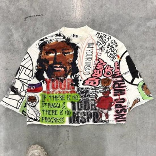 

Cartoon 1118 Crew Neck Top - 2024 Popular Casual Sweatshirt for Men and Women XS