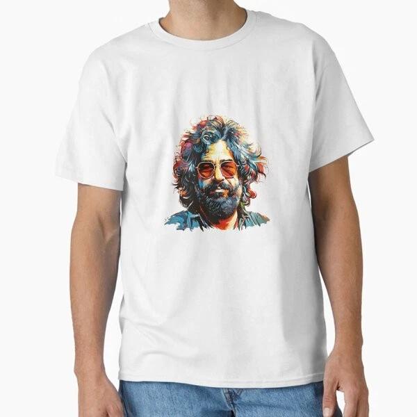 Jerry Garcia Classic Tshirt Made In Usaaus Tshirt S2xl S