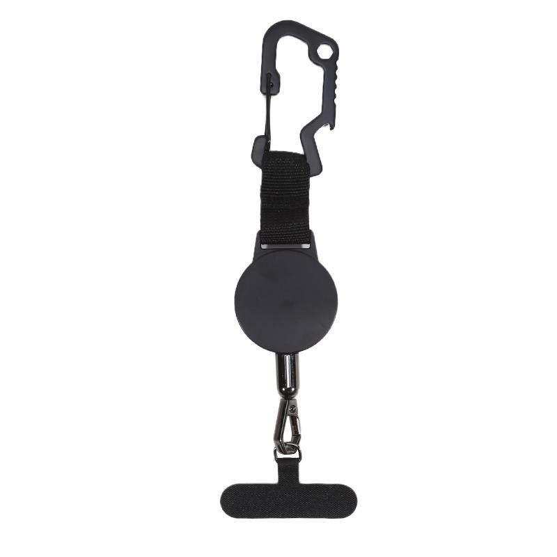 

Outdoor Adjustable Anti Lost Phone Lanyard Wrist Strap Detachable Backpack Hanging Rope with Patch Clip Cellphone Short Cord