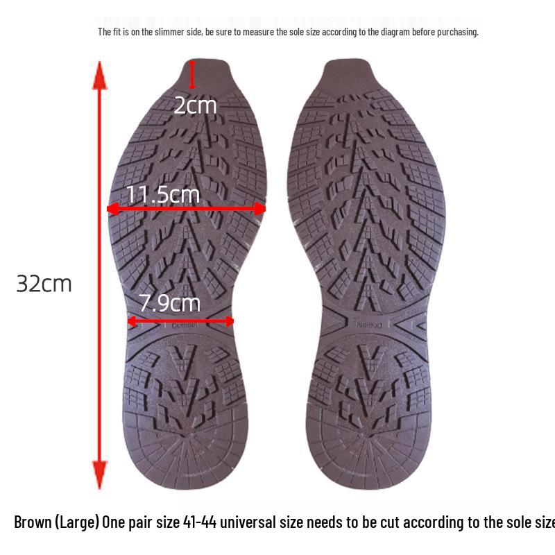 Basketball Shoe Sole Repair: Anti-Slip Wear-Resistant Rubber Patch with Silent Leather Finish