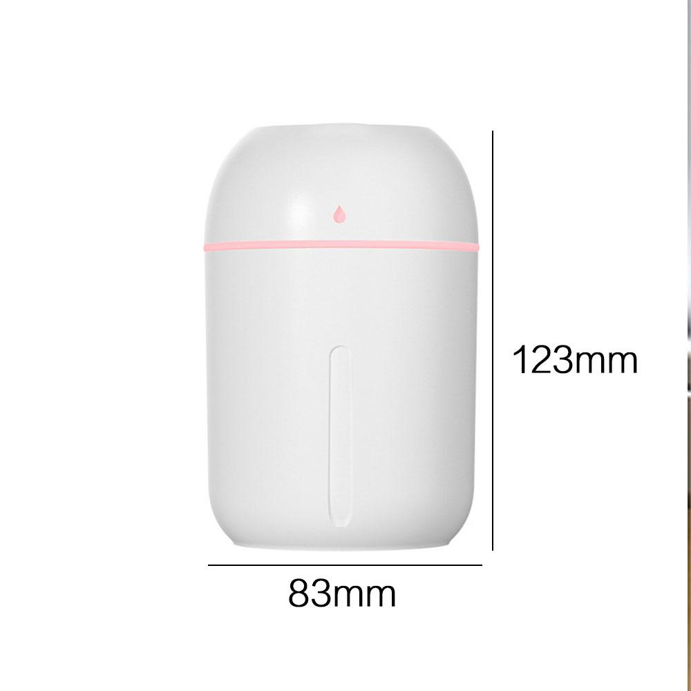 330ml Portable USB Car Humidifier Cool Mist for Bedroom Office Travel Anti Dry Air Personal Humidifier