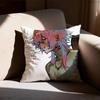 14 Days with You Ren Pillow Case Square DoubleSided Printing Short Plush Sofa Cushion Cover Bedroom Bedside Pillow