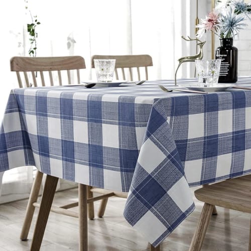 NaturesHome Vinyl Tablecloth, Water-Repellent, Stylish Table Cover, Cuttable, for Halloween and Christmas, Waterproof, Oil-Resistant, Stain-Resistant,