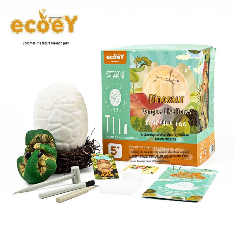 

Large Dinosaur Egg Fossil Model Excavation Toy Set for Kids