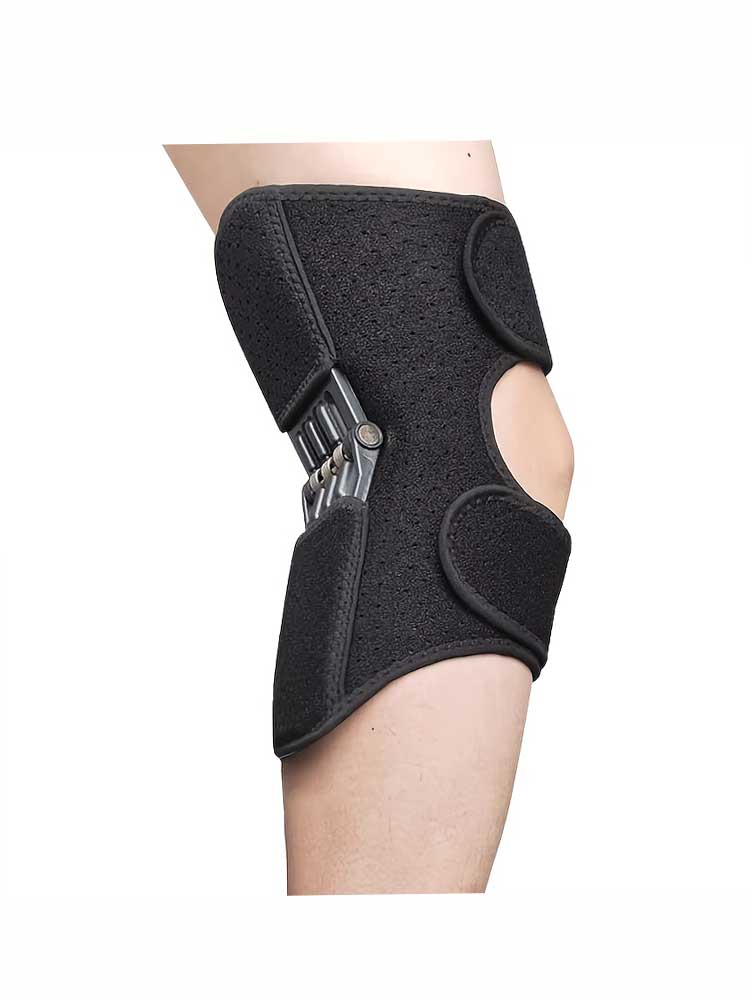 Knie-Stabilisator-Stütze für ältere Menschen, Gehhilfe für Treppenauf- und -abgang, Outdoor-Wanderungen, tägliche Bewegung für Senioren black