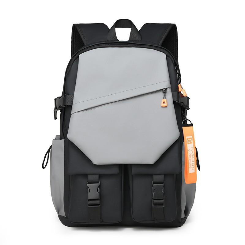 Schoolbag Backpack Men's Large Capacity Business Leisure Backpack Leisure Korean Edition Campus Outdoor Travel Computer Student School Bag