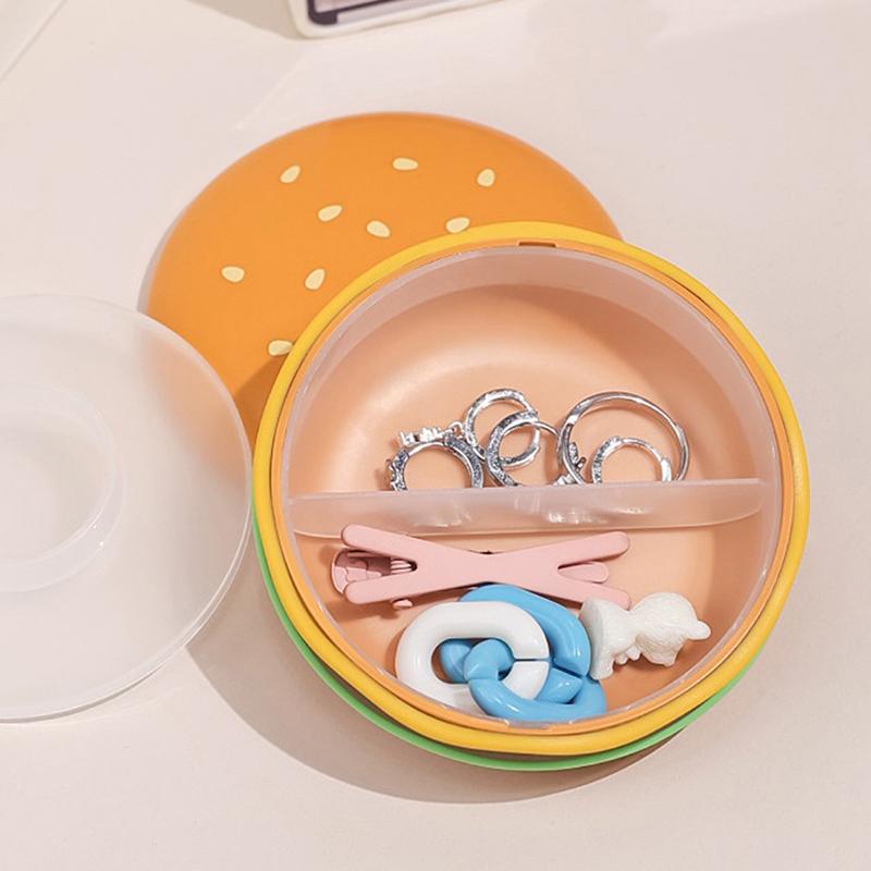 2/3/6 Fächer Hamburger Pillendose Tragbare Medikamentenausgabebox Drei Mahlzeiten am Tag Sieben Tage die Woche Mini Versiegelte Aufbewahrung