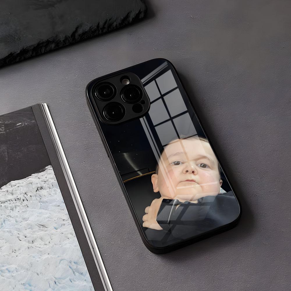 

Funny Hasbulla Phone Case For IPhone 17 Air 16 E Pro Max 15 14 13 Mini 12 Pro 11 Max Plus Black Glass Cover iPhone 14ProMax