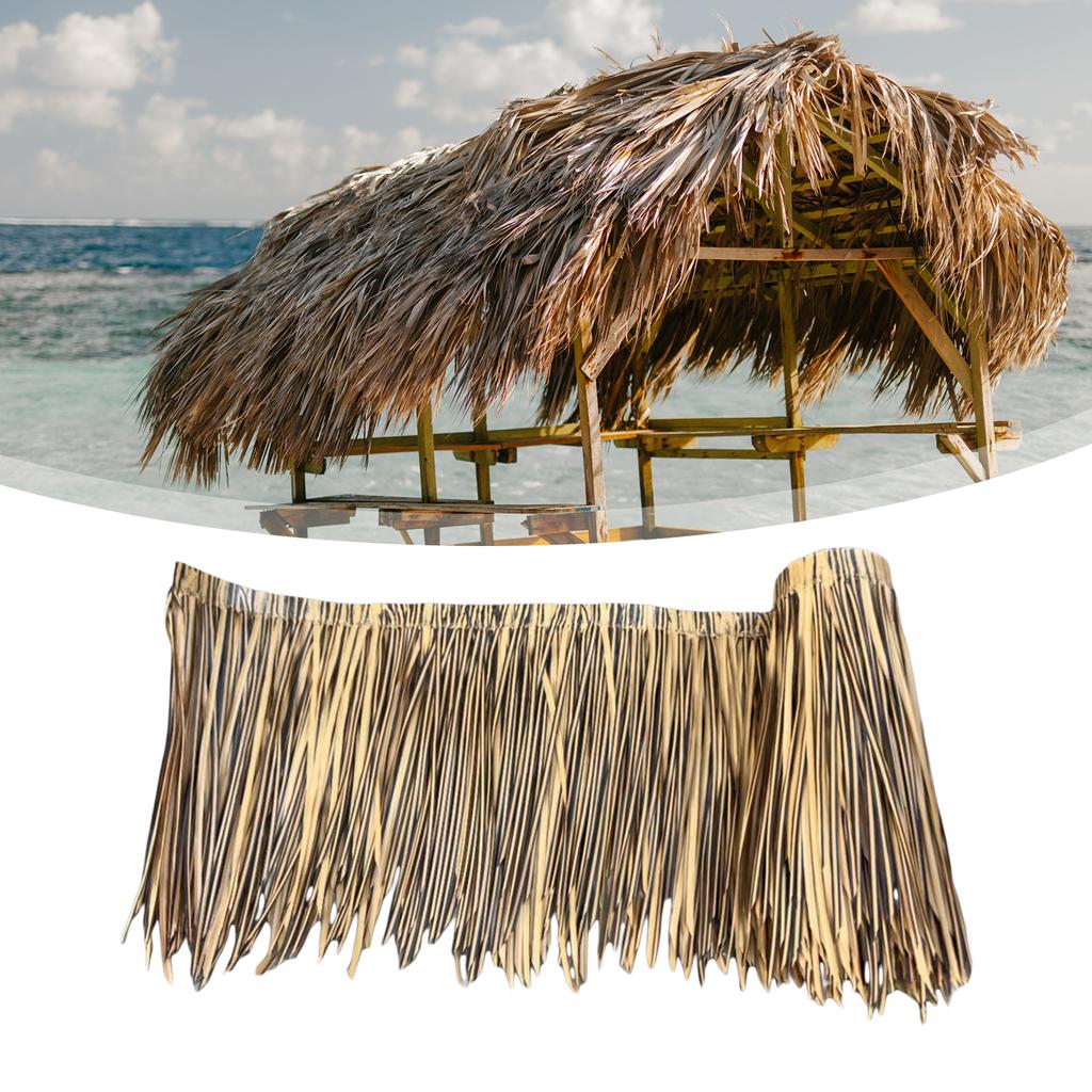 1 m künstliches Palmendach, Strohdach, Simulationsdekor, Mehrzweck-Grassockeldach für Gartenterrasse, Tiki-Bar-Hütte