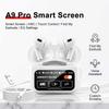 Fones de Ouvido Bluetooth Sem Fio A9 Pro Edição Ultimate Tela Touch Inteligente Redução de Ruído ANC ENC Controle por Toque Fones de Ouvido Intra-auriculares