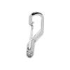 5PCS Bag EDC Alloy Outdoor Mini Spring Hook Keychain Carabiner Key Ring Clips Hook(silver)