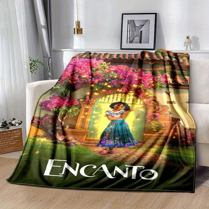 1pz Coperta Stampata Encanto - Morbida, Coperta per Tutte le Stagioni per Soggiorno, Camera da Letto, Regalo Personalizzato con Adorabile Design a Cartone Animato