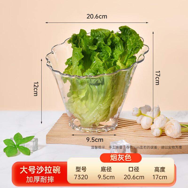 Transparent Plastic Slanted Serving Bowls
