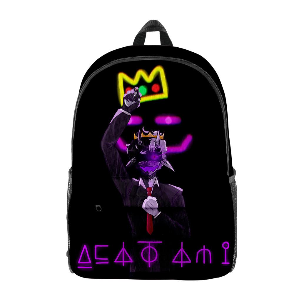 Classic Peculiar Novelty Cool Ranboo Pupil Bookbag Notebook Backpacks 3D Print Oxford Waterproof Boys/Girls Travel Backpacks