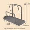 Platzsparendes Aluminium-Küchenregal: Multifunktionaler Topfdeckel-, Spatel- und Schneidebretthalter