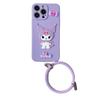 3D cartoon for Samsung S25 mobile phone case A27 little witch Kulomie xcover5 ring hand rope soft