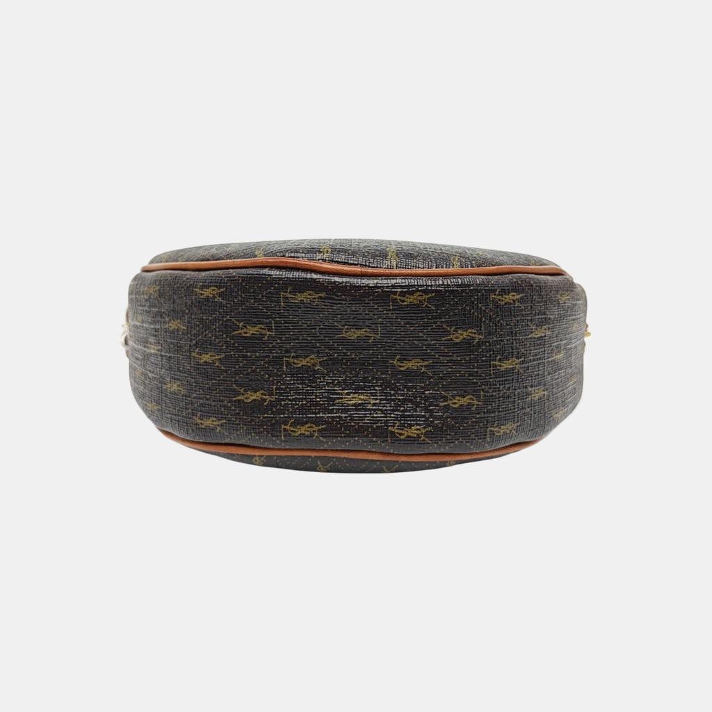 [Pre-Owned] Ysl Cassandre Monogram Canvas And Leather Heart Bag - Good #AT1HUI