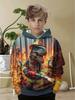 Boys' Hoodies Dinosaur 3d Print Autumn Long Sleeve Tops Pullover Baby Boy Clothes Sweatshirt Outdoor Causal Children's Clothing