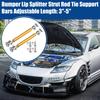 ACROPIX Barra di Supporto Regolabile Universale in Lega di Alluminio per Spoiler Anteriore del Paraurti dell'Auto, Barra di Tirante 7,5mm-12,7mm 75mm Tono Oro 2pz