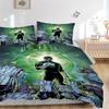 3pcs Green Lantern Cover Set, Bedding Set, Soft Comfortable Duvet Cover, For Bedroom, Guest Room (1*Duvet Cover + 2*Pillowcases, Without Cor