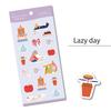 Kamiiso Sangyo Masking SAIEN Finland Heidi Lazy Garden Set of 9 x Made in 78002024 Stickers, (Garden, Autumn, Party, Day, Sweets, Letters), 6, Approx.