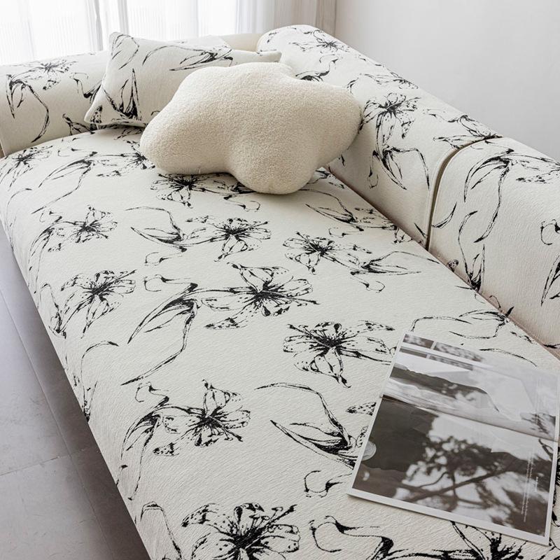 

Подушка для дивана Европейский вход Lux Высококачественная синель Нескользящая грязеотталкивающая подушка Полотенце для спинки Универсальная пылезащитная ткань Four Seasons 70*70cm