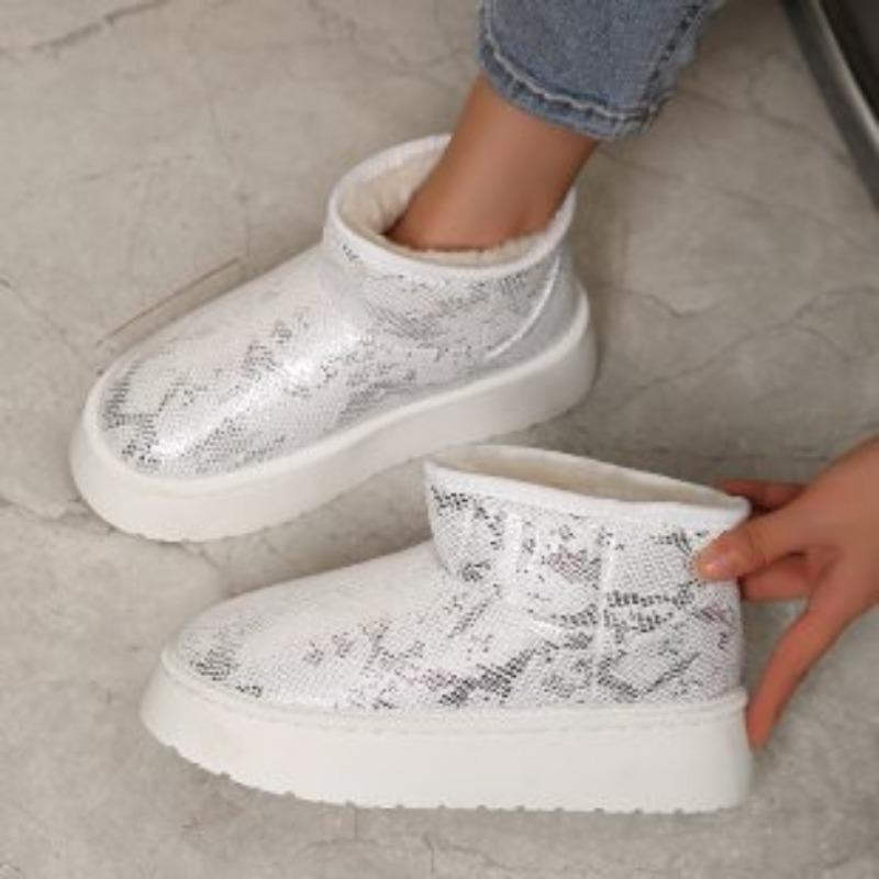 

Зимние новые утепленные ботинки на толстой подошве, увеличивающие рост, с утолщенной теплой подкладкой, большого размера, хлопковые ботинки, короткие ботинки-буханки 40 белый