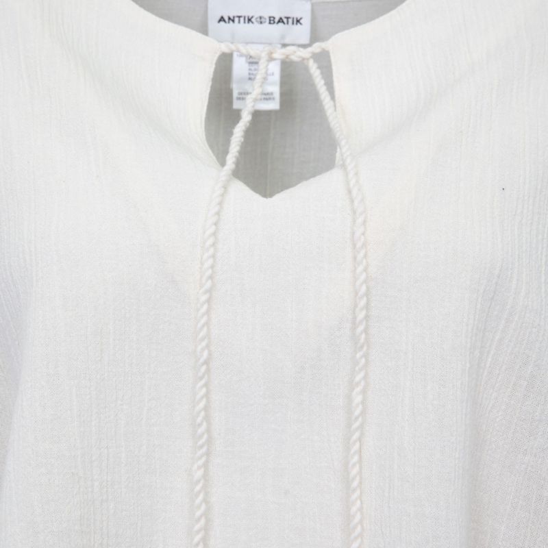 Women's Lilou Tie-Up Mini Kaftan Blouse by ANTIK BATIK