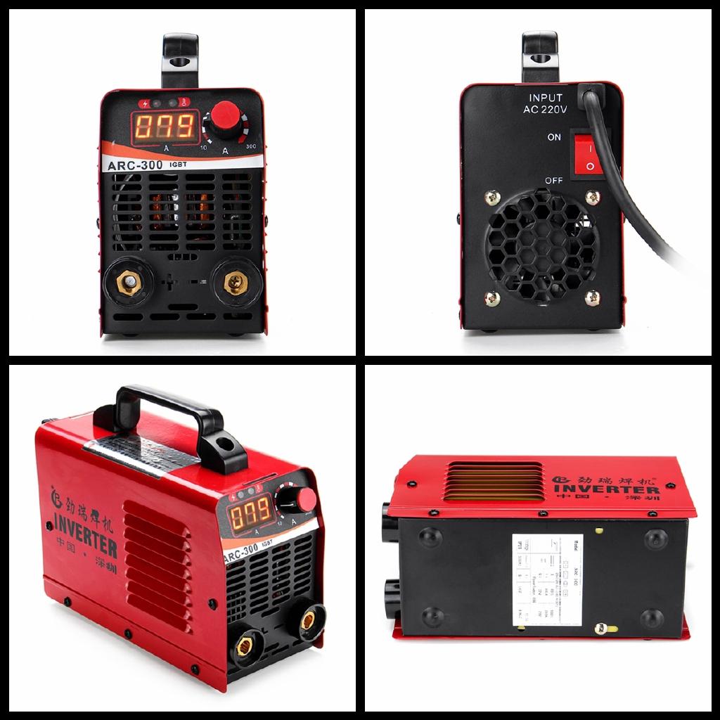 220V LCD Elektrischer IGBT Inverter ARC-300 MMA ARC ZX7 Tragbares Schweißgerät Lichtbogenschweißer (Zufällige Farbe)