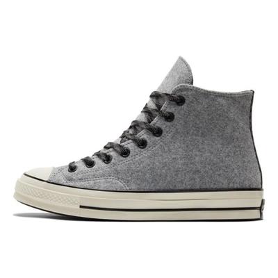 1970s Chuck Taylor All Star Vintage Trend Leisurewear Durable Breathable Lightweight High-Top Canvas Shoes Unisex Gray