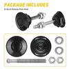 16 PCS Push Button Quick Release Hood Bonnet Pins Lock Clip Car Bumper Latch Kit
