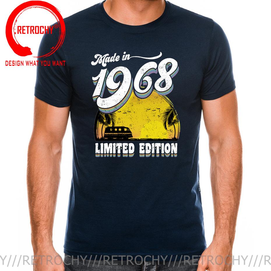 Vintage 1968 Classic 50 Years Old Birthday T Shirt Made in 1968 50Th Birthday Tshirt Father Day Present Born in 1968 Tee Shirt