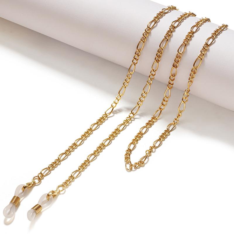 Chain for Glasses Lanyard Stainless Steel Gold Color Sunglasses Chains Eyewear Cord Eyeglass Strap for Women Men